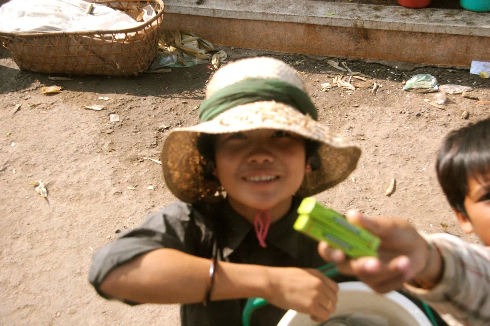 Girl at a rest stop, Camodia/Vietnam Border