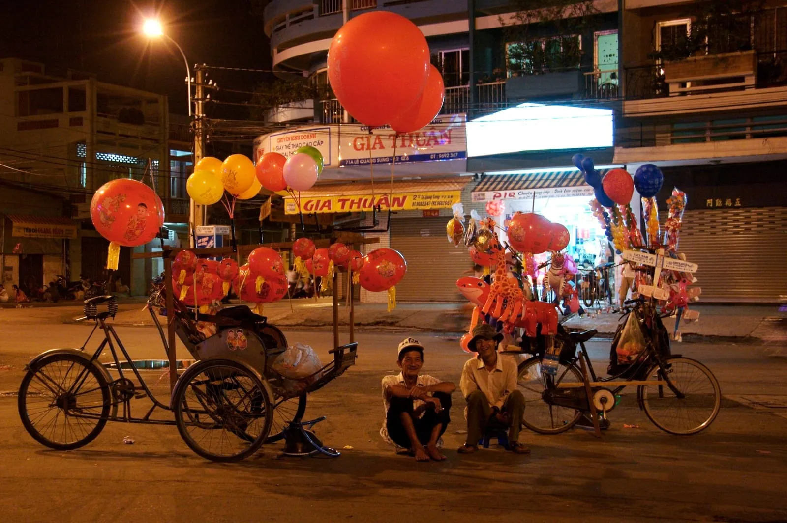 Two Cyclos, Cholon, Vietnam