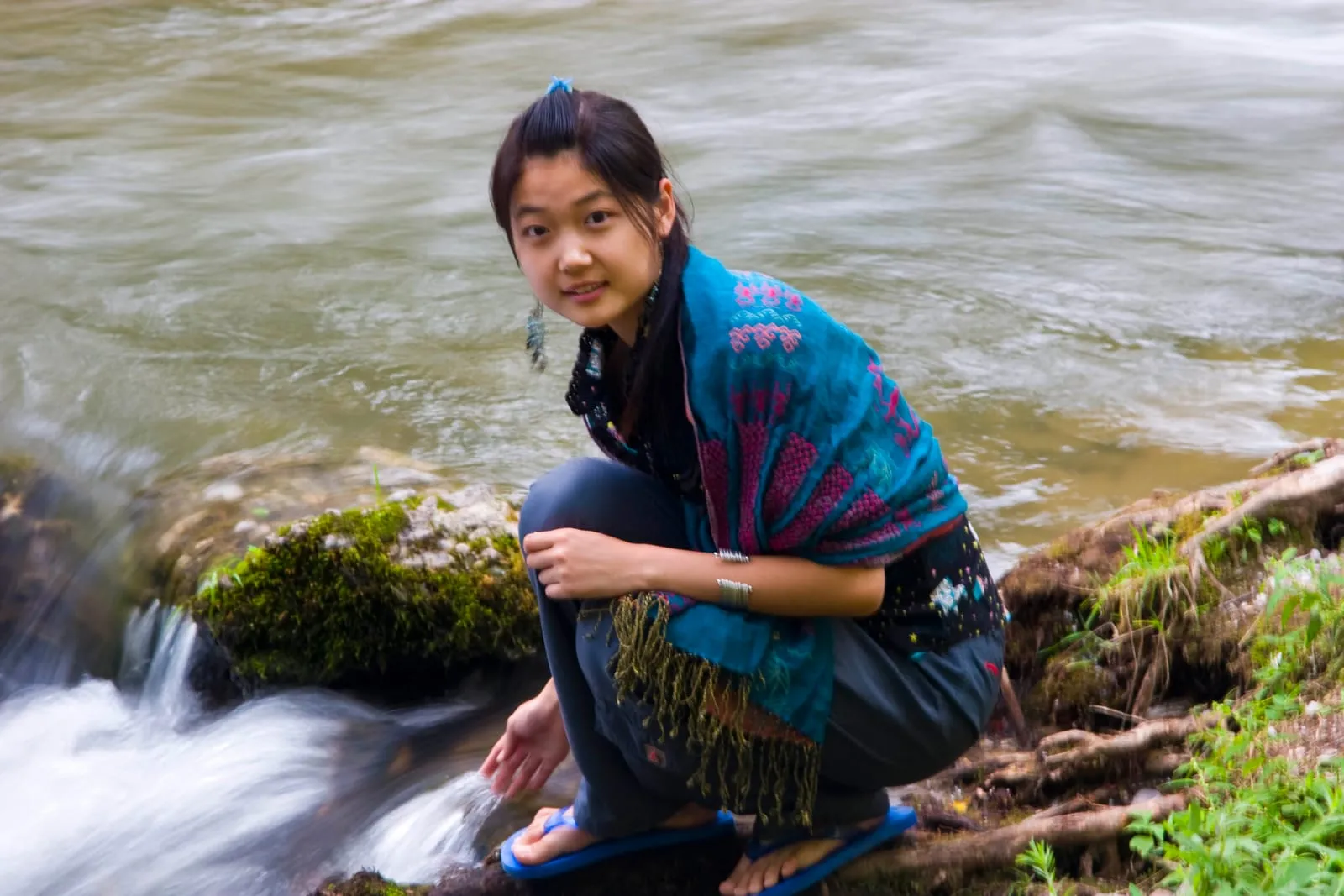 Chinese student at Black Dragon Pool