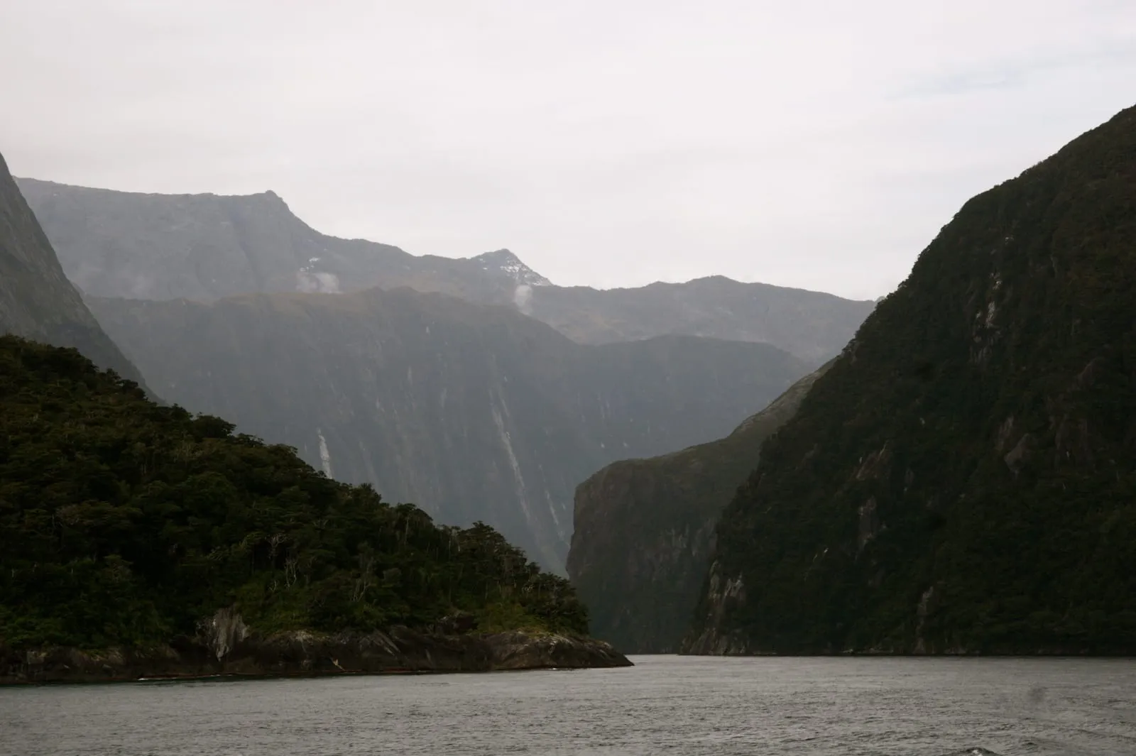 Entrance to Milford Sound, New Zealand