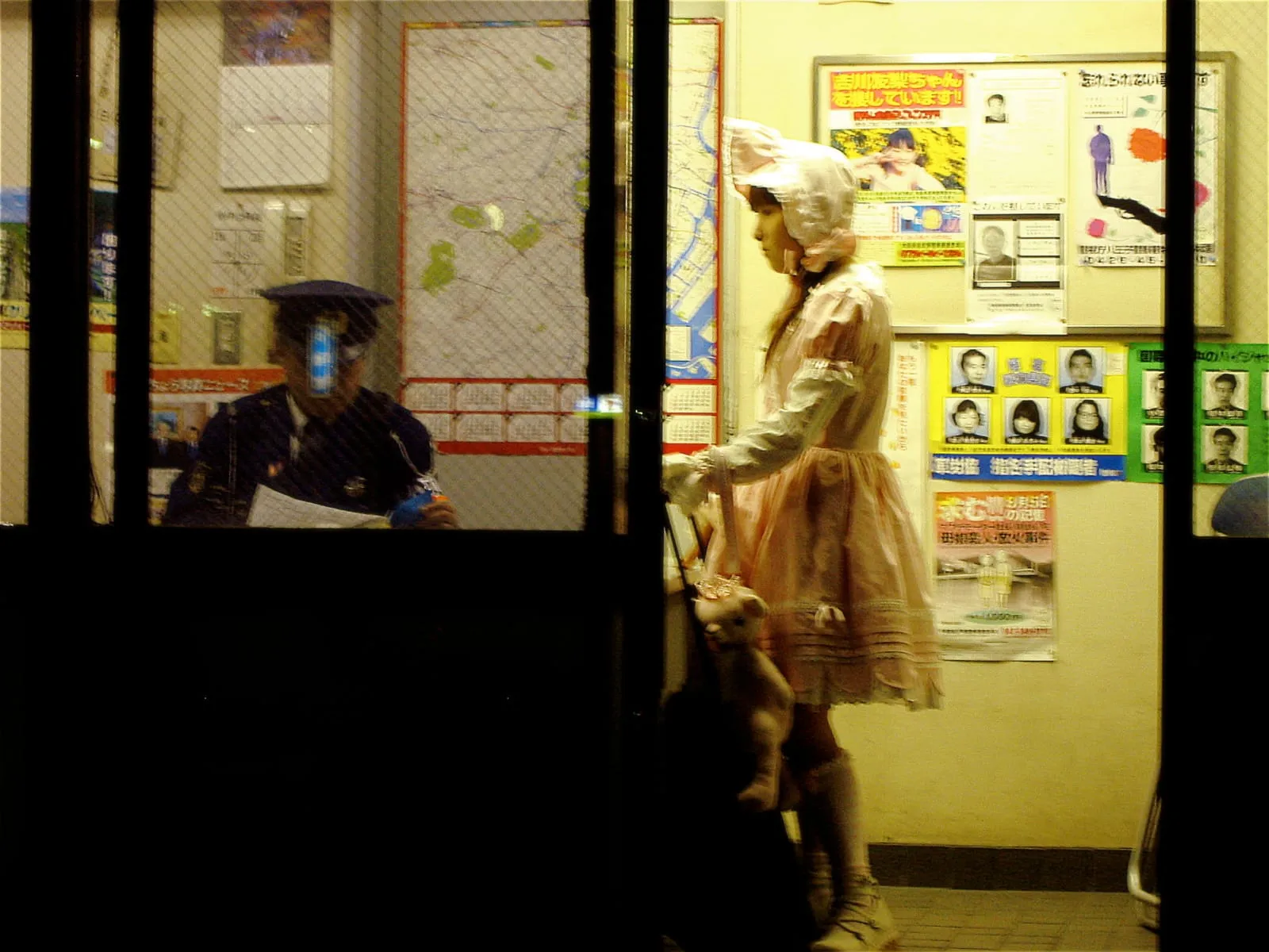 Cosplay girl at Police Station??