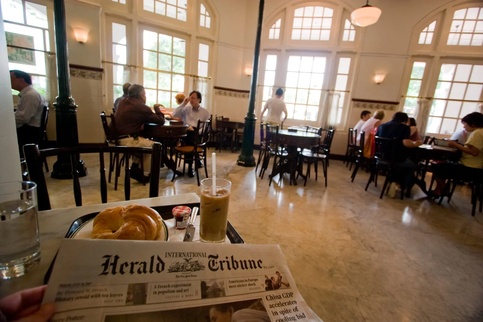 Breakfast at Raffles Hotel, Singapore