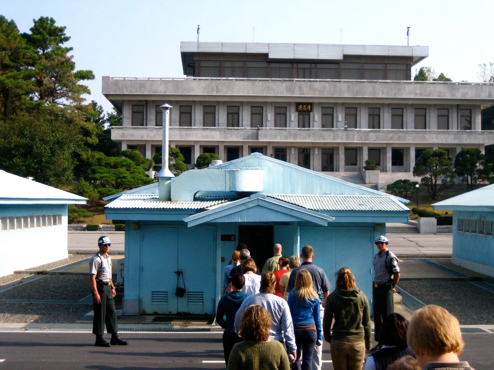 Into Temporary Building 2