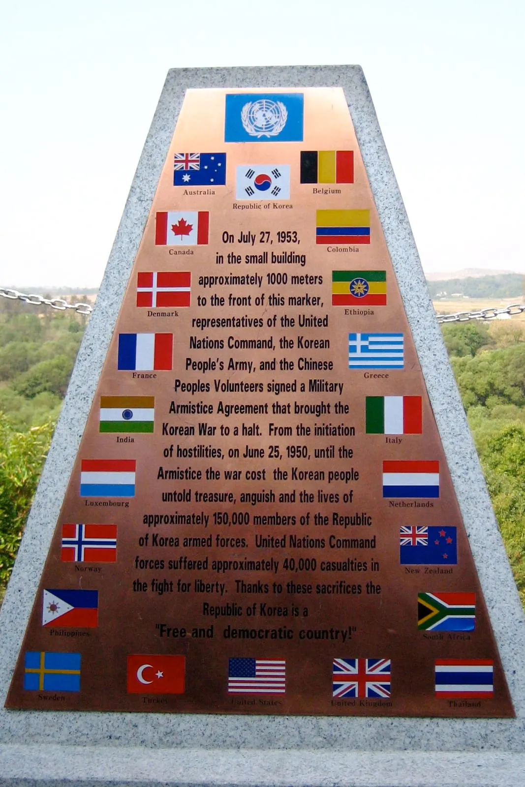 Korean War Plaque