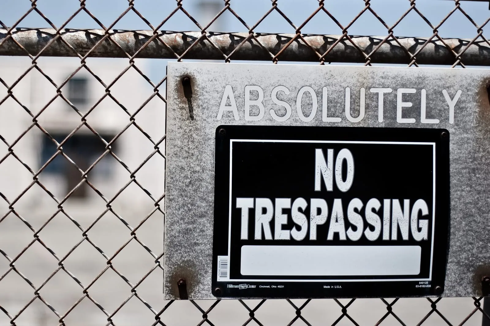 No Trespassing