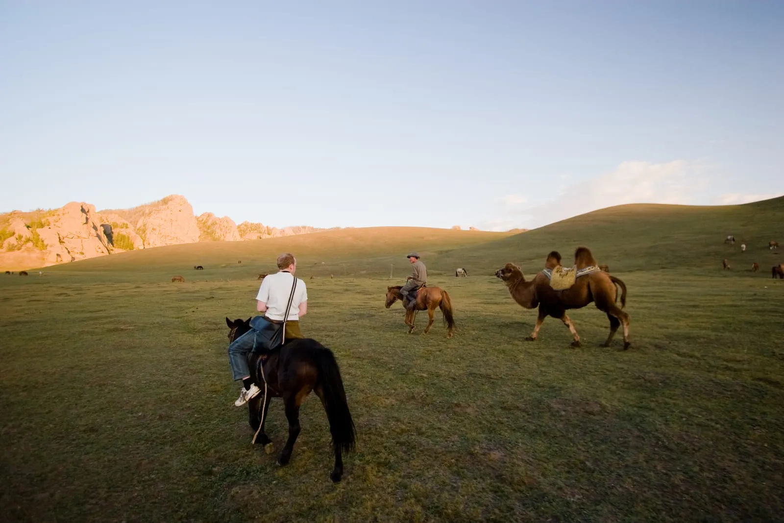 Horse riding in Mongolia