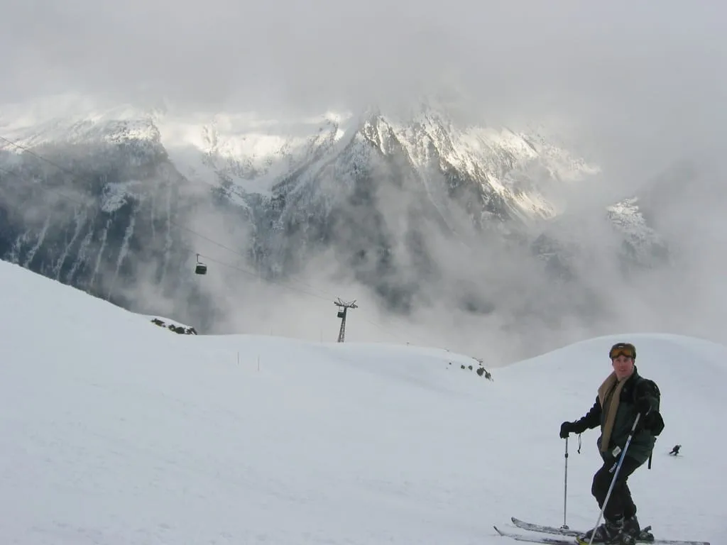 Me Skiing in Chamonix